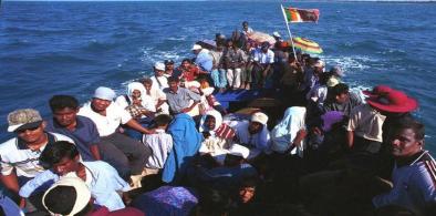 Sri Lankan Tamil family sails to India (Photo: Scroll.in)
