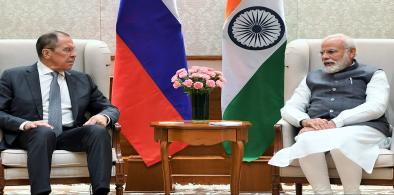 Russian Foreign Minister Sergey Lavrov meet Prime Minister Narendra Modi (Photo: PMO)
