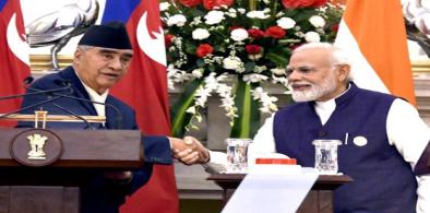 Nepal Prime Minister Sher Bahadur Deuba meeting with Prime Minister Narendra Modi