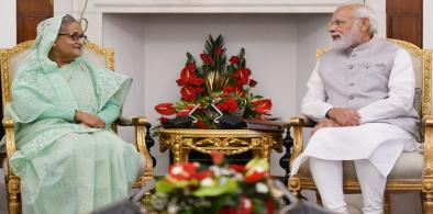 PM Modi and the Bangladesh Prime Minister, Sheikh Hasina (Photo: PIB)