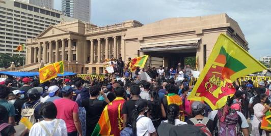 Sri Lanka's Aragalaya protests (Photo: Twitter)