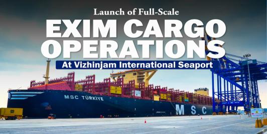 Full-scale EXIM operations at Vizhinjam International Seaport
