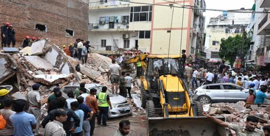 Building collapse in Delhi’s Satya Niketan