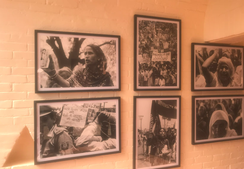 Sheba Chhachhi's Artwork at Feminist Futures. Photo by Abishek Budhathoki