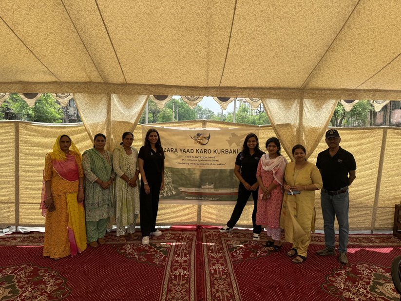 Kargil war widows with Oceanic Divas members