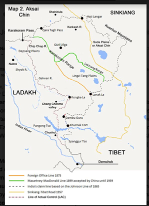 Figure 3- India China Border East Ladakh