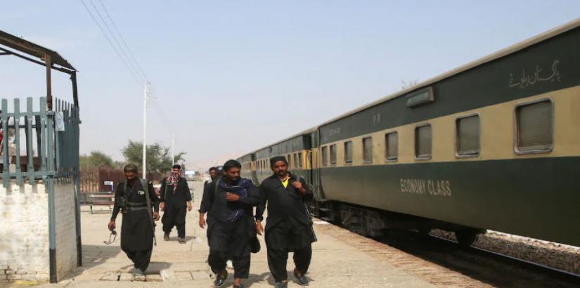 Jaffar Express train was hijacked by rebels of the Baloch Liberation Army (Photo: Twitter)