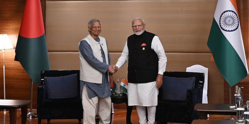 PM Modi meets Bangladesh’s Muhammad Yunus in Bangkok