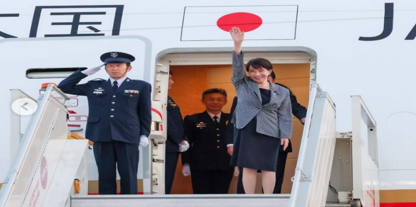 Japanese Prime Minister Sanae Takaichi arrived in New Delhi