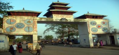 Nepal-India border in Jhapa district (File)