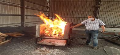 Prototype of electric cremation system Prototype of electric cremation system