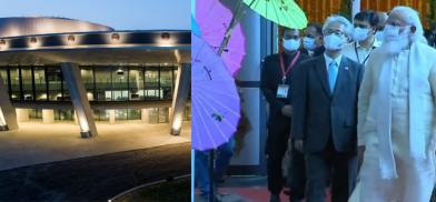 PM Modi opens grand Japan-aided convention center in Varanasi PM Modi opens grand Japan-aided convention center in Varanasi