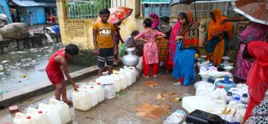 Drinking water at home Drinking water at home