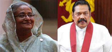Bangladesh PM Sheikh Hasina and Sri Lankan PM Mahinda Rajapaksa Bangladesh PM Sheikh Hasina and Sri Lankan PM Mahinda Rajapaksa