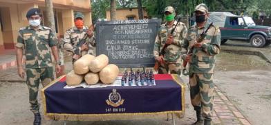 cannabis seized at India-Bangladesh border