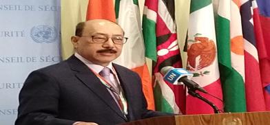 India's Foreign Secretary Harsh Vardhan Shringla speaks to reporters outside the United Nations Security Council on Monday, August 30, 2021, after a meeting of the Council on Afghanistan over which he presided. (Photo: Arul Louis)