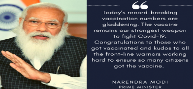 With 25 million vaccinations, India creates world record on Modi's birthday With 25 million vaccinations, India creates world record on Modi's birthday