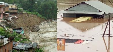 Uttarakhand and Kerala flood devastation Uttarakhand and Kerala flood devastation