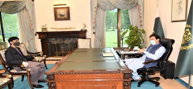 PM Imran Khan and NSA Moeed Yusuf PM Imran Khan and NSA Moeed Yusuf