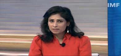 International Monetary Fund's Chief Economist Gita Gopinath at the release of the World Economic Outlook report in Washington (Photo: IMF) International Monetary Fund's Chief Economist Gita Gopinath at the release of the World Economic Outlook report in Washington (Photo: IMF)