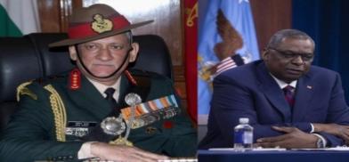 India’s Chief of Defense Staff, General Bipin Rawat and US Defence Secretary Lloyd Austin India’s Chief of Defense Staff, General Bipin Rawat and US Defence Secretary Lloyd Austin