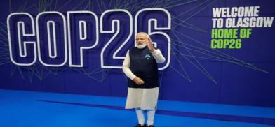 Indian Prime Minister Narendra Modi made a bold statement at the COP26 meeting in Glasgow (Photo: PIB) Indian Prime Minister Narendra Modi made a bold statement at the COP26 meeting in Glasgow (Photo: PIB)