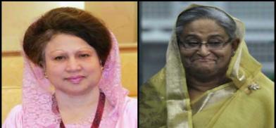 Khaleda Zia and PM Sheikh Hasina