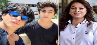 Shah Rukh Khan, Aryan Khan and Juhi Chawla Shah Rukh Khan, Aryan Khan and Juhi Chawla