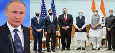 Russian President Putin and India-US 2+2 Russian President Putin and India-US 2+2