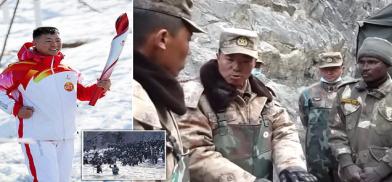 Chinese soldier who fought Indians in Ladakh is honored as torchbearer in Beijing Winter Olympics (Photo: Dailymail) Chinese soldier who fought Indians in Ladakh is honored as torchbearer in Beijing Winter Olympics (Photo: Dailymail)