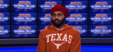 Jaskaran Singh, a University of Texas student, who won the $250,000 National Collegiate Championship Jeopardy quiz contest. (Photo: Jeopardy) Jaskaran Singh, a University of Texas student, who won the $250,000 National Collegiate Championship Jeopardy quiz contest. (Photo: Jeopardy)