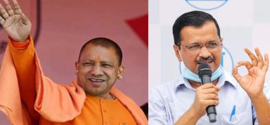 Yogi Adityanath (left) and Arvind Kejriwal (right) Yogi Adityanath (left) and Arvind Kejriwal (right)