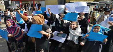 ‘Open the doors of girls’ schools’, chant Afghan women, protesting Taliban ban ‘Open the doors of girls’ schools’, chant Afghan women, protesting Taliban ban