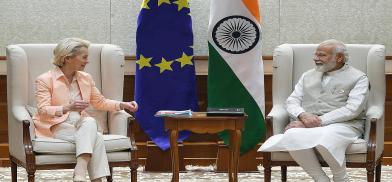 Prime Minister Narendra Modi meets the President of the European Commission Ursula Von Der Leyen, in New Delhi (Photo: PIB) Prime Minister Narendra Modi meets the President of the European Commission Ursula Von Der Leyen, in New Delhi (Photo: PIB)