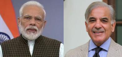 Narendra Modi (L) and Shehbaz Sharif (R) Narendra Modi (L) and Shehbaz Sharif (R)