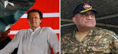 Imran Khan and Pakistan Army chief, Gen. Qamar Javed Bajwa (Photo: Dawn)