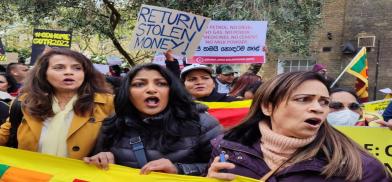 Sri Lankan diaspora community protests in UK, demand Rajapaksa’s resignation (Photo: Facebook) Sri Lankan diaspora community protests in UK, demand Rajapaksa’s resignation (Photo: Facebook)