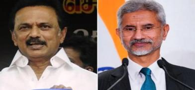 Tamil Nadu chief minister MK Stalin and union external affairs minister S Jaishankar Tamil Nadu chief minister MK Stalin and union external affairs minister S Jaishankar