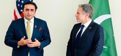 Pakistan Foreign Minister Bilawal Bhutto-Zardari meets US Secretary of State Antony Blinken in New York. (Photo: Twitter) Pakistan Foreign Minister Bilawal Bhutto-Zardari meets US Secretary of State Antony Blinken in New York. (Photo: Twitter)
