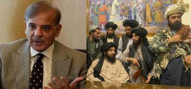 Pakistan Prime Minister Shehbaz Sharif and AFghan Taliban