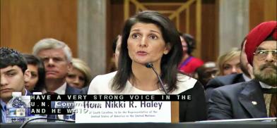 US presidential candidate Nikki Haley