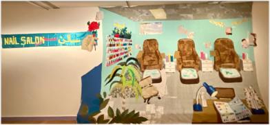 From Kabul, US-based Hangama Amir’s  ‘Sahar, Nail Salon #1’