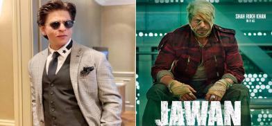 SRK with Jawan movie poster SRK with Jawan movie poster