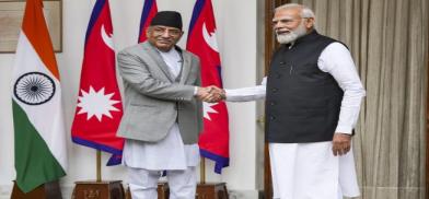 Nepal PM Pushpa Kamal Dahal and India PM Modi