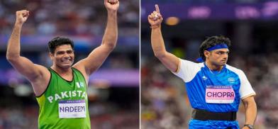 Arshad Nadeem and Neeraj Chopra Arshad Nadeem and Neeraj Chopra