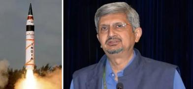 Agni V missile and Dr Samir V Kamat Agni V missile and Dr Samir V Kamat