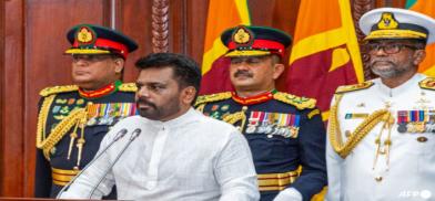 Sri Lanka's new president swearing-in ceremony