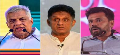 Wickremesinghe, Sajith Premadasa and Anura Dissanayake