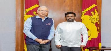 India’s High Commissioner Santosh Jha meets Sri Lankan President Anura Kumara Dissanayake (Photo: Twitter)