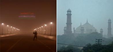 Delhi and Lahore pollution